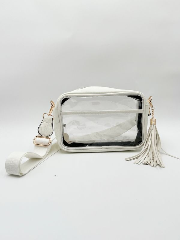 Clear PU Cross Body Stadium Bag (COLOR SIDE)