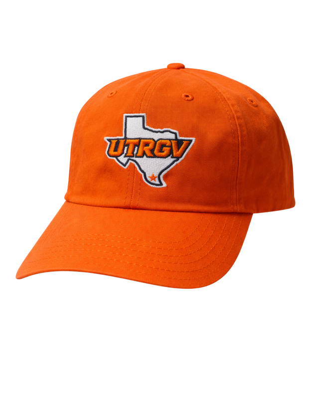 UTRGV - Texas Embroidered Relaxed Dad Hat Cap - Orange