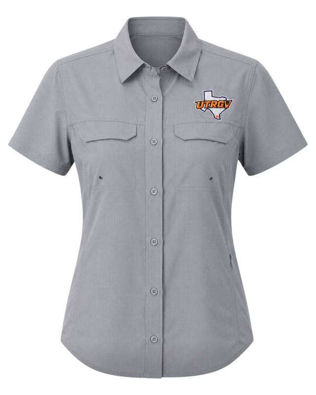 LADIES UTRGV -TX Fishing Shirt - Charcoal Grey