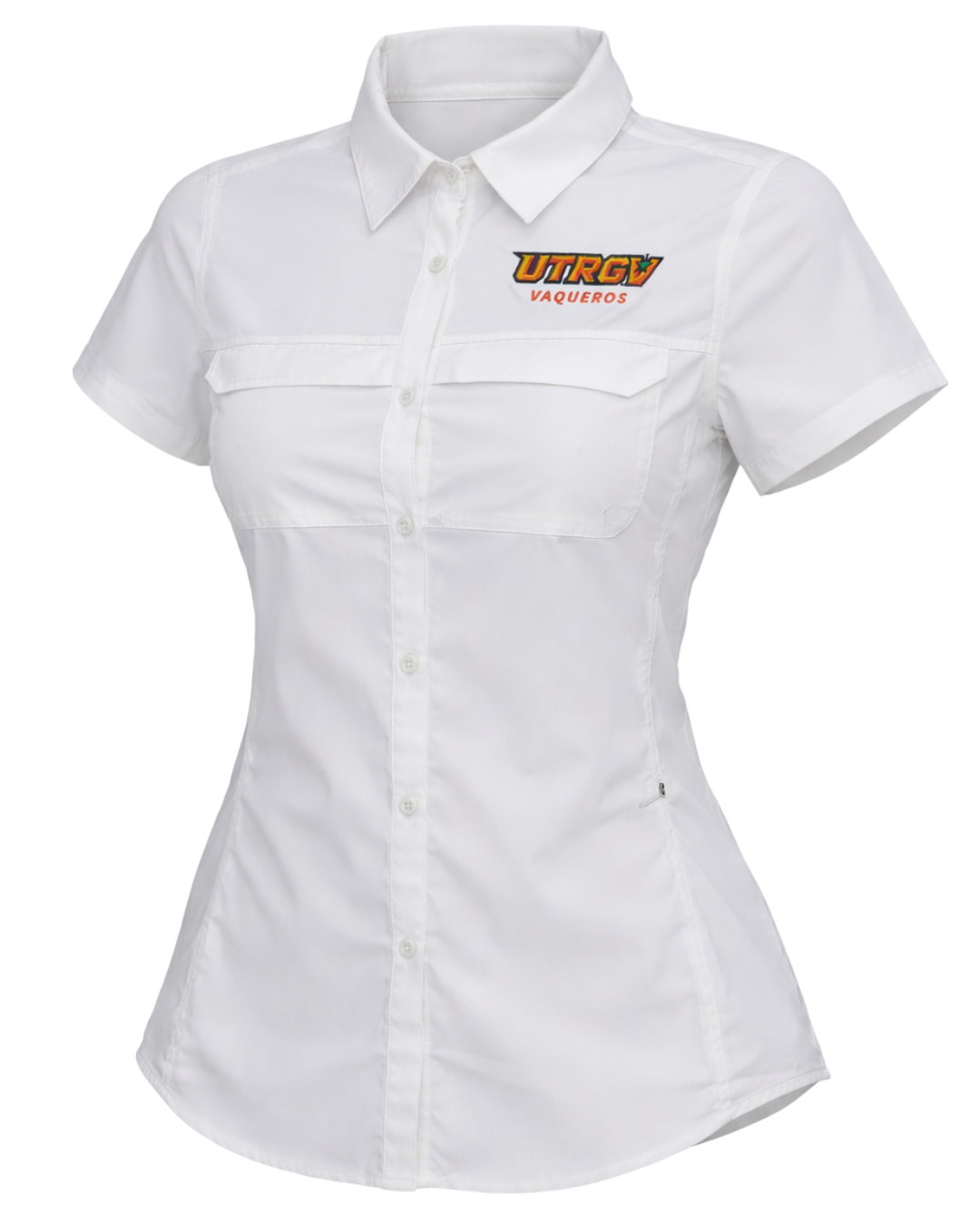LADIES UTRGV Vaqueros Fishing Shirt - White