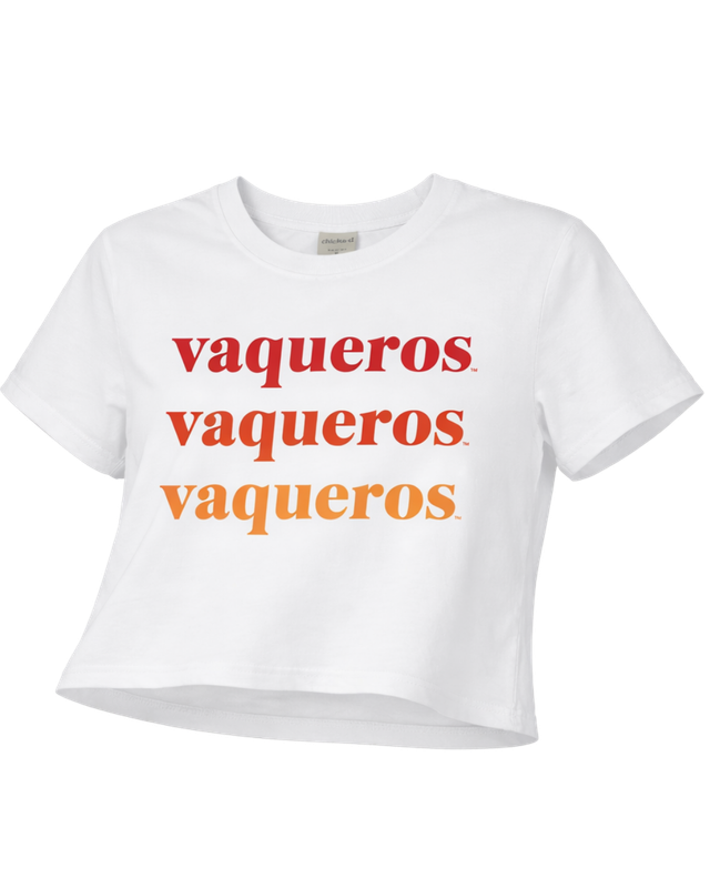 Triple VAQUEROS Short 'N Sweet Tee - White
