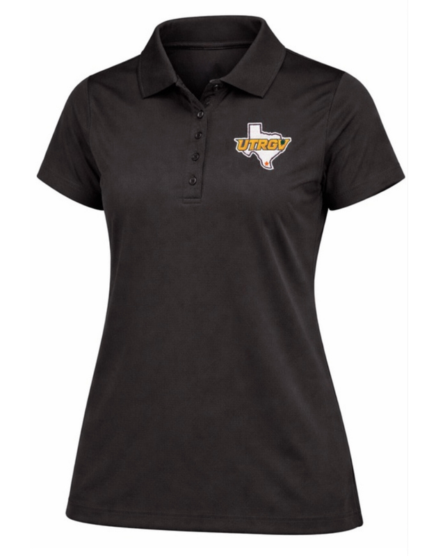 UTRGV / TX Ladies Polo - Black
