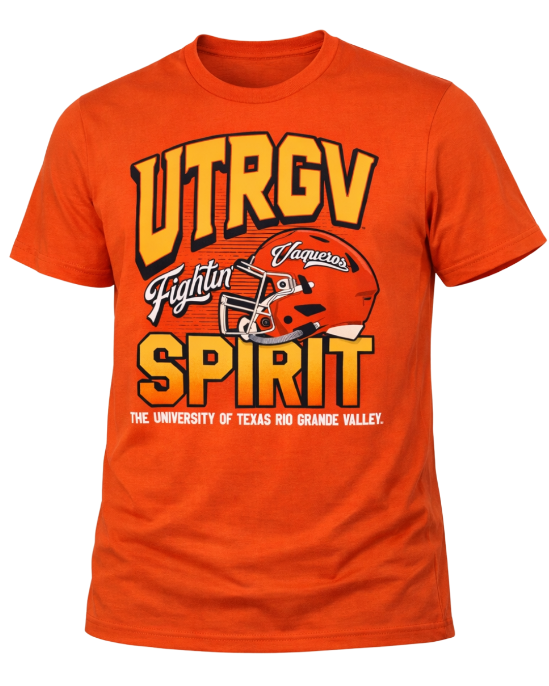 Fightin' Vaqueros Football T-Shirt - Orange