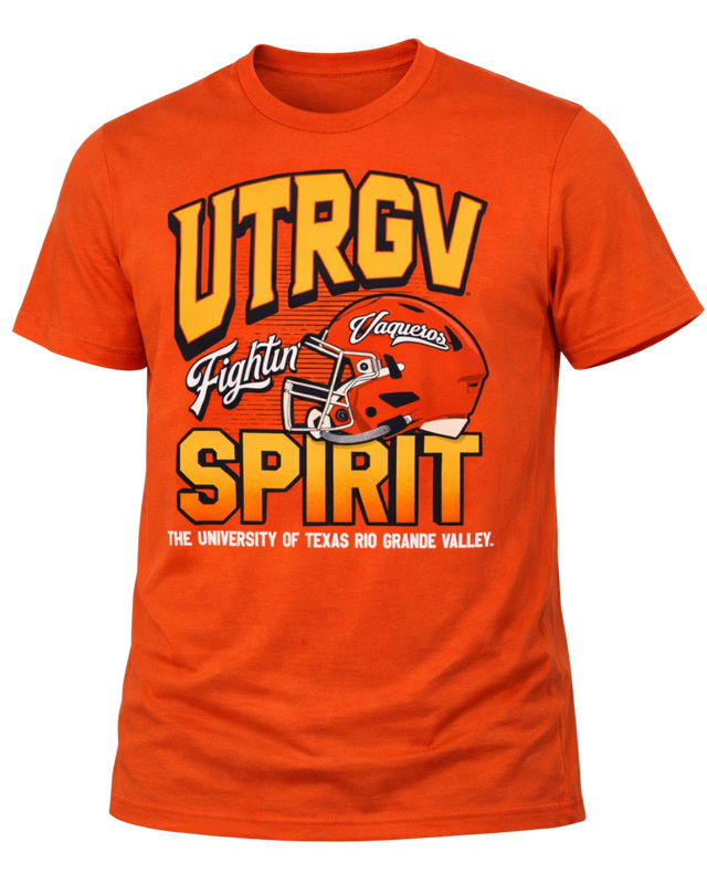 Fightin' Vaqueros Football T-Shirt - Orange