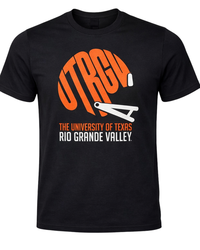 UTRGV Helmet T-Shirt - Black
