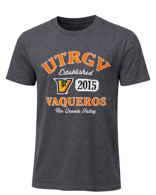 UTRGV Vaqueros TriBlend T-Shirt - Heather Black