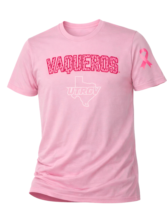 VAQUEROS Ribbon Breast Cancer Awareness T-Shirt