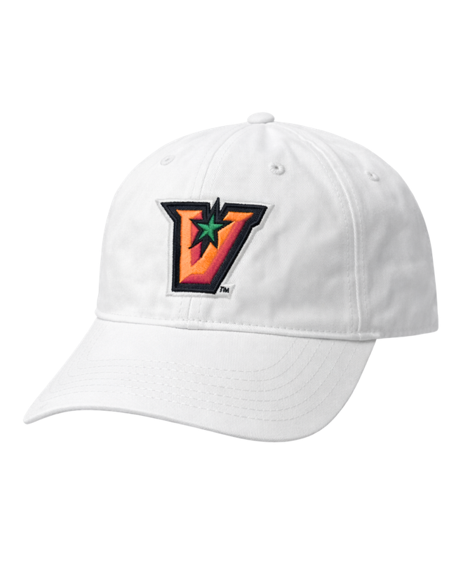 "V" Relaxed Dad Cap - White