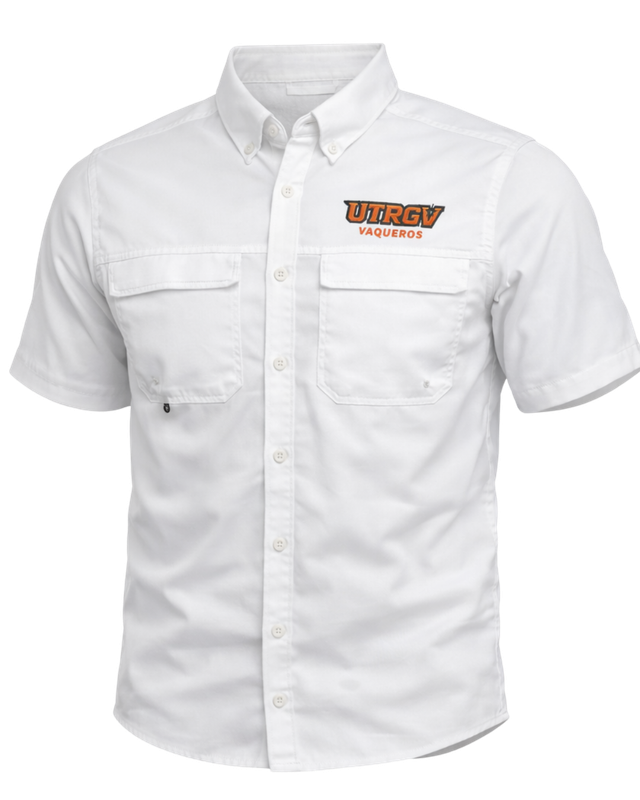 UTRGV Vaqueros Fishing Shirt - White