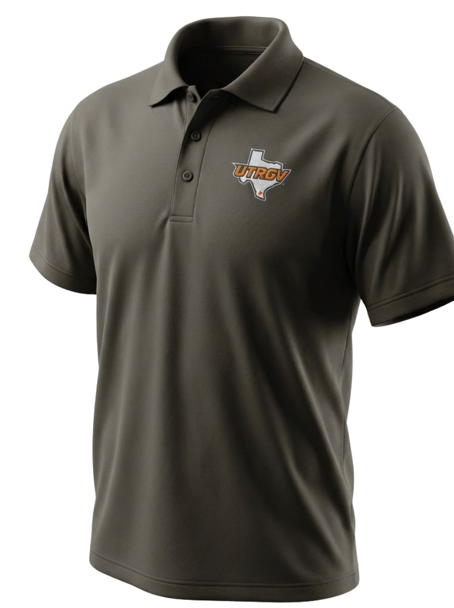 Men's UTRGV/Texas Polo - Graphite Grey