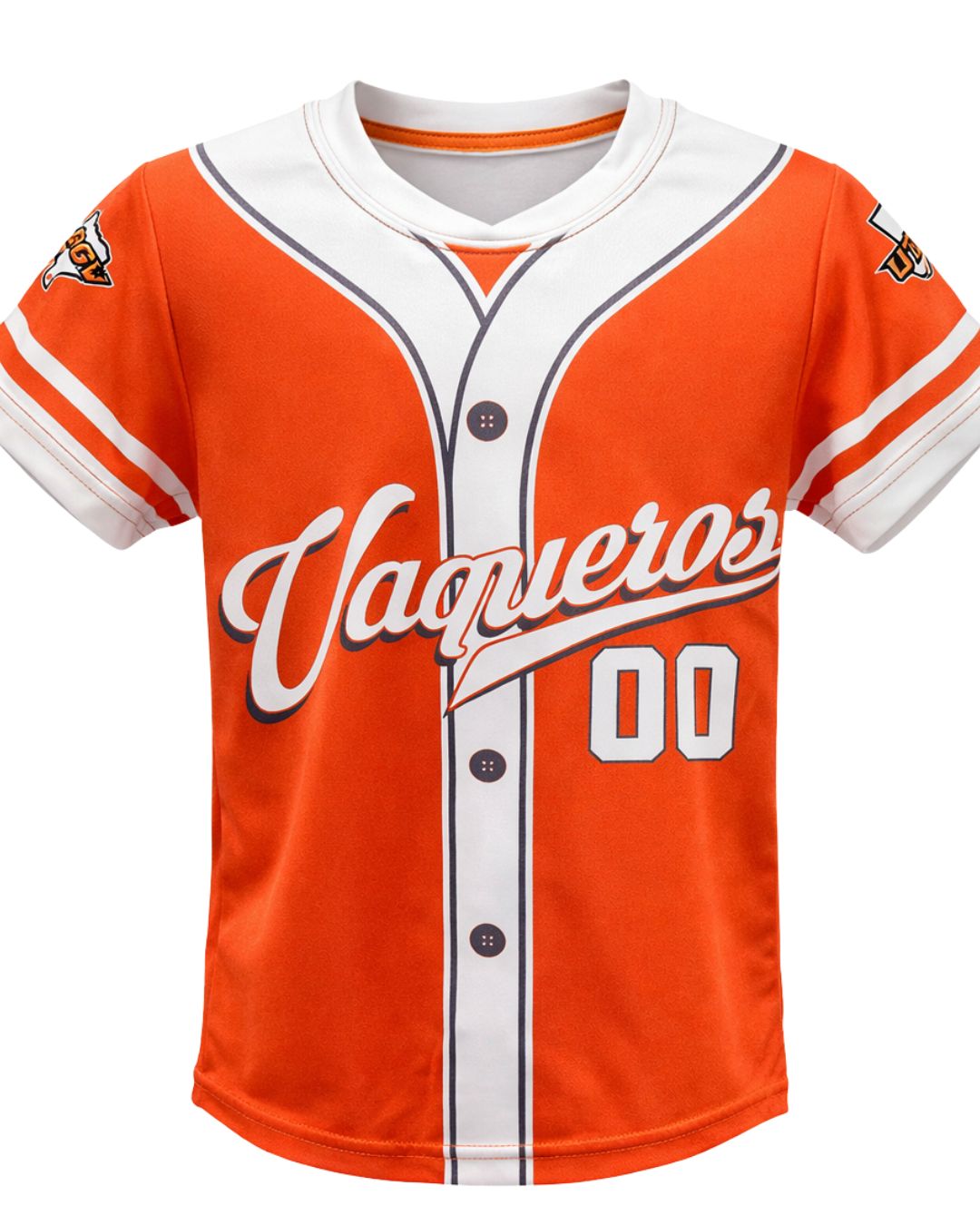 Vaqueros Sublimated Baseball T-Shirt- Orange