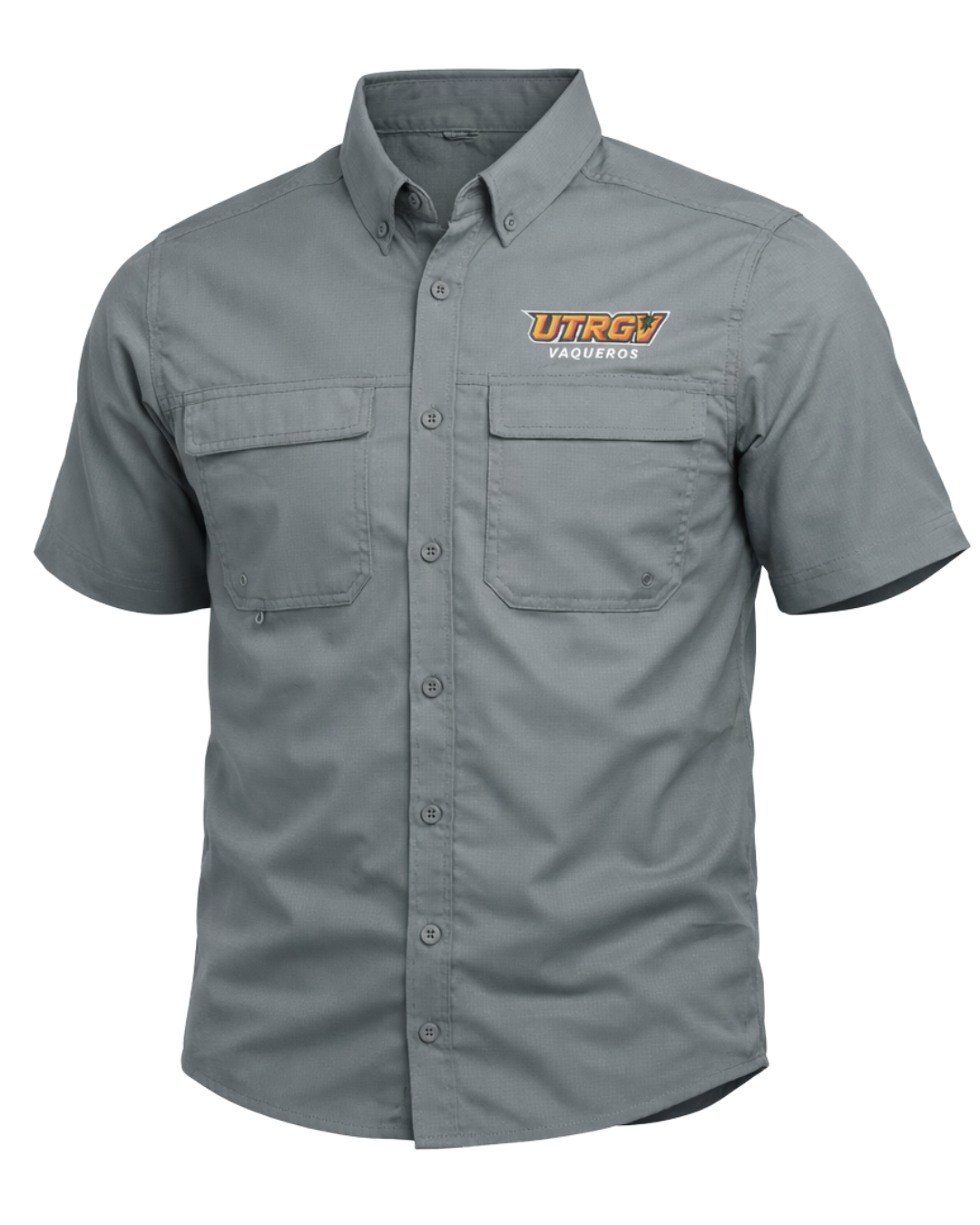 UTRGV Vaqueros Fishing Shirt - Charcoal