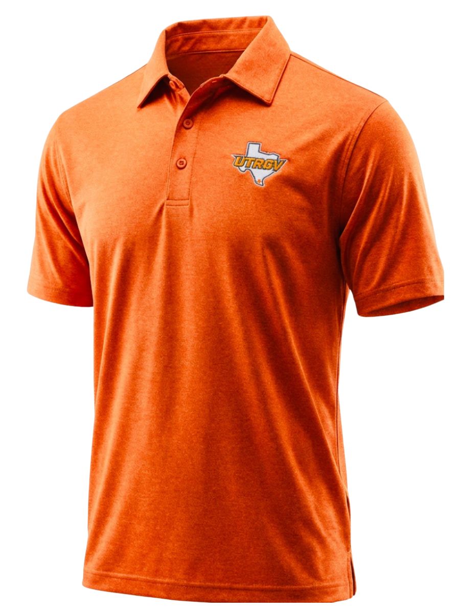 Men's UTRGV/Texas Polo - Heathered Orange