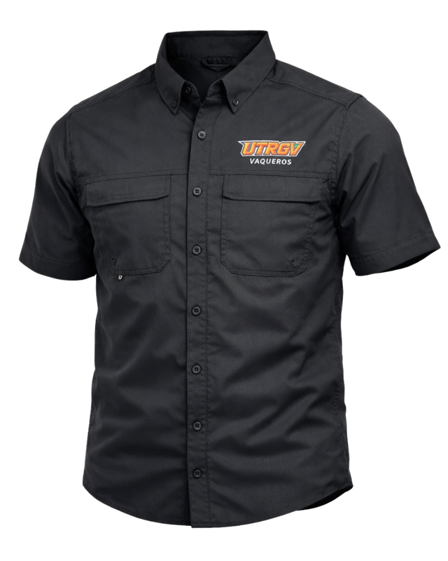 UTRGV Vaqueros Fishing Shirt - Black