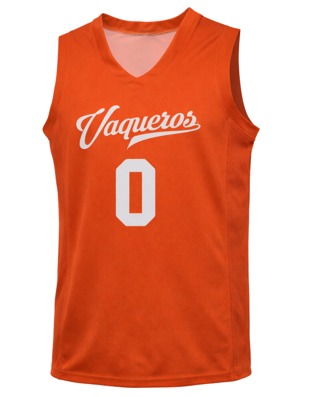 Men's Sublimated Basketball Jersey - Orange