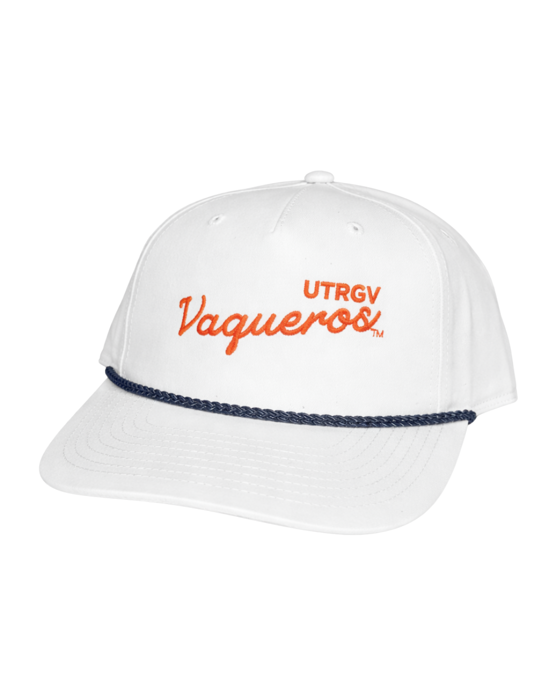 UTRGV Vaqueros Fairway Rope Cap - White