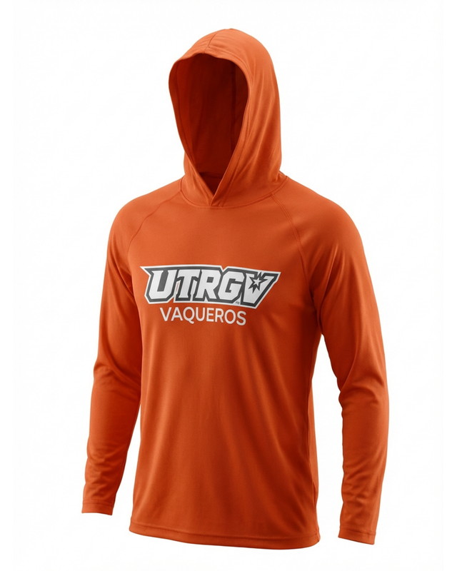 UTRGV Vaqueros Dri-Fit L/S Hoodie - Orange