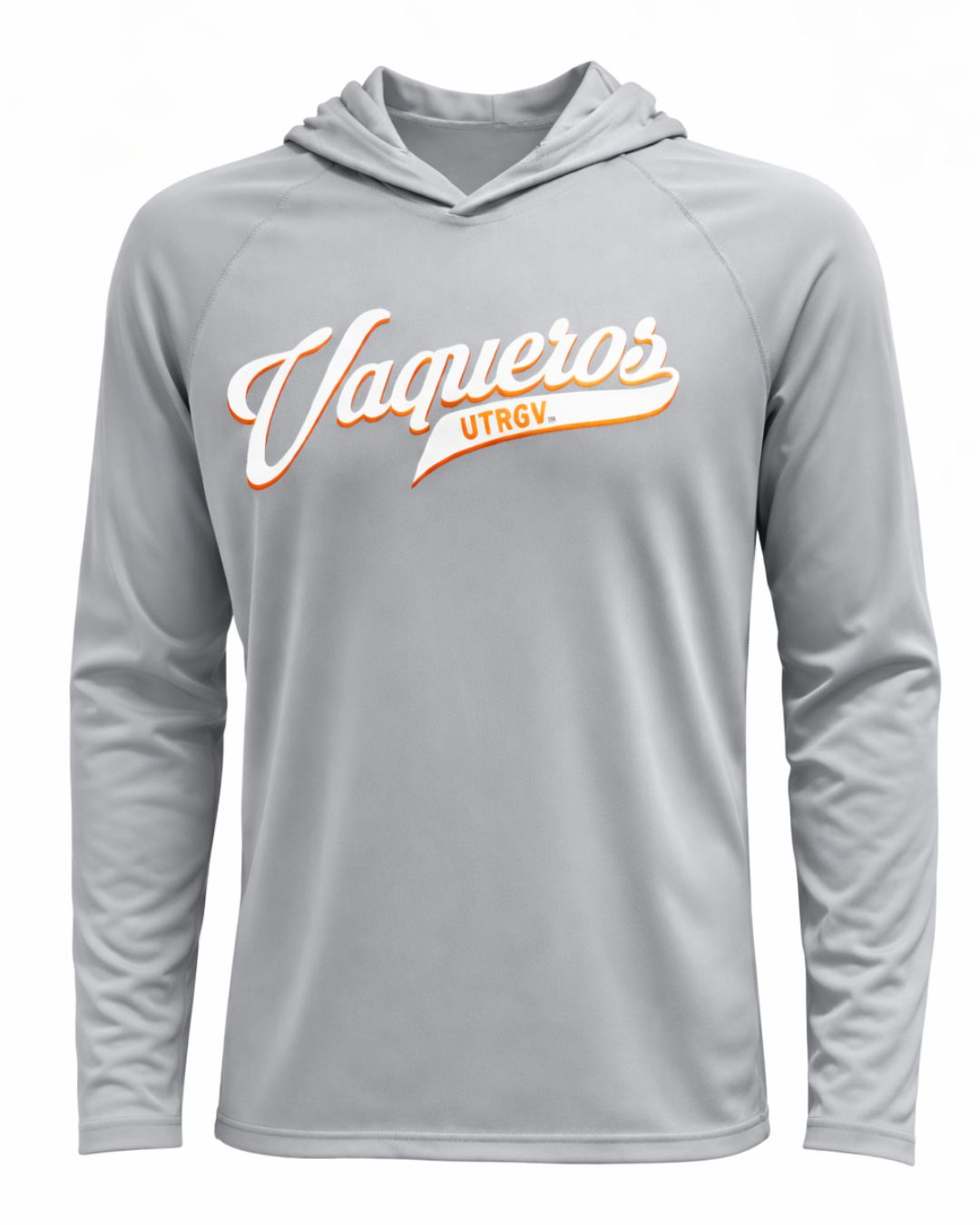 Vaqueros Script Dri-Fit L/S Hoodie -Silver