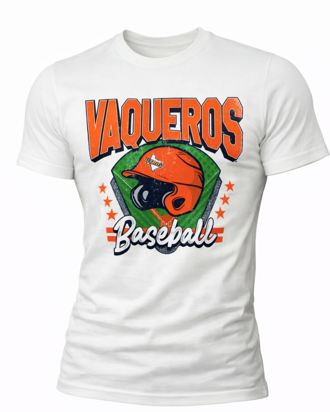 Vintage Baseball Vaqueros Helmet T-Shirt