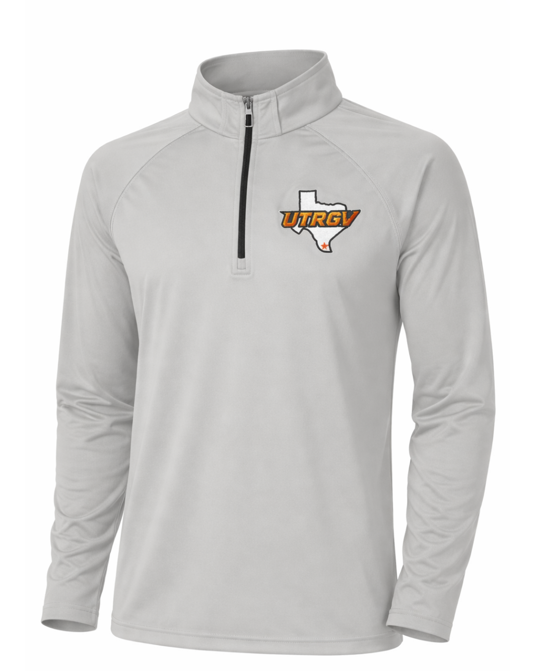YOUTH UTRGV/TX  1/4 Zip Dri-Fit - SILVER