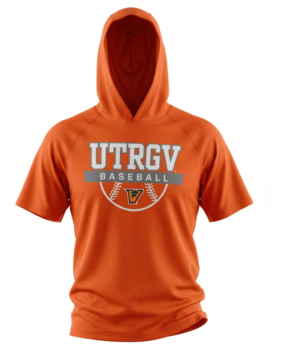 UTRGV Baseball S/S Hoodie- Orange