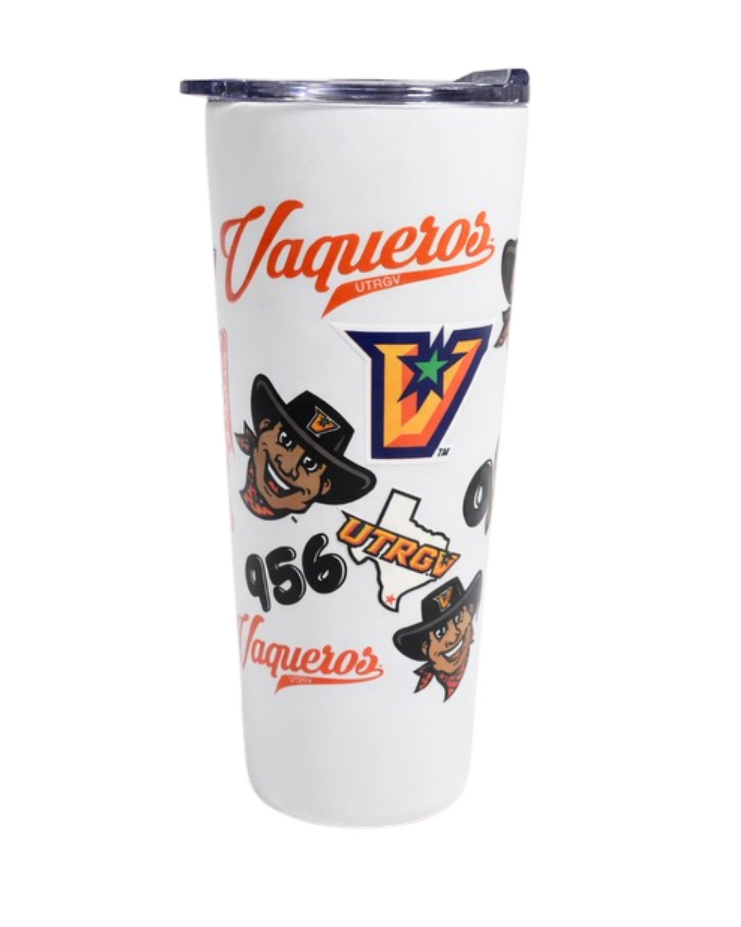 22 oz UTRGV Collage Tumbler - White