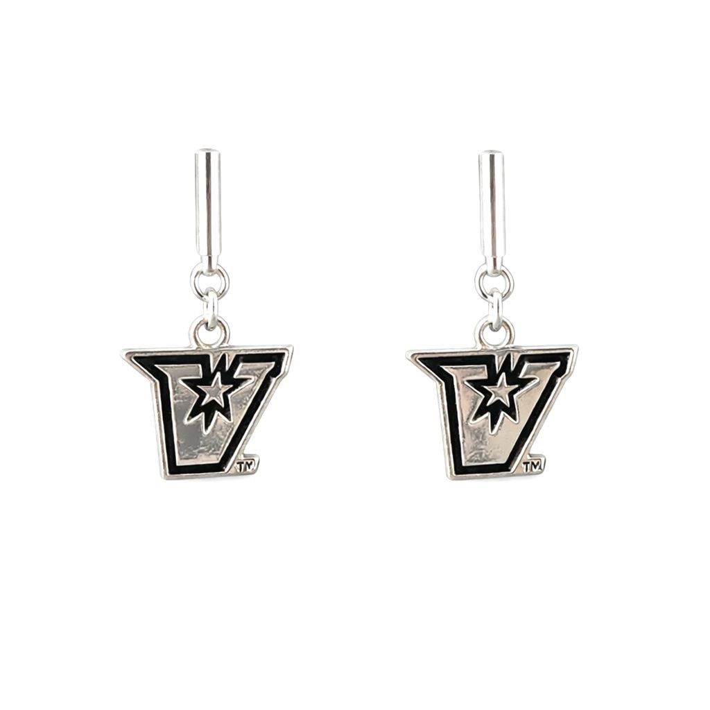 "V" Silver Tilley Earrings