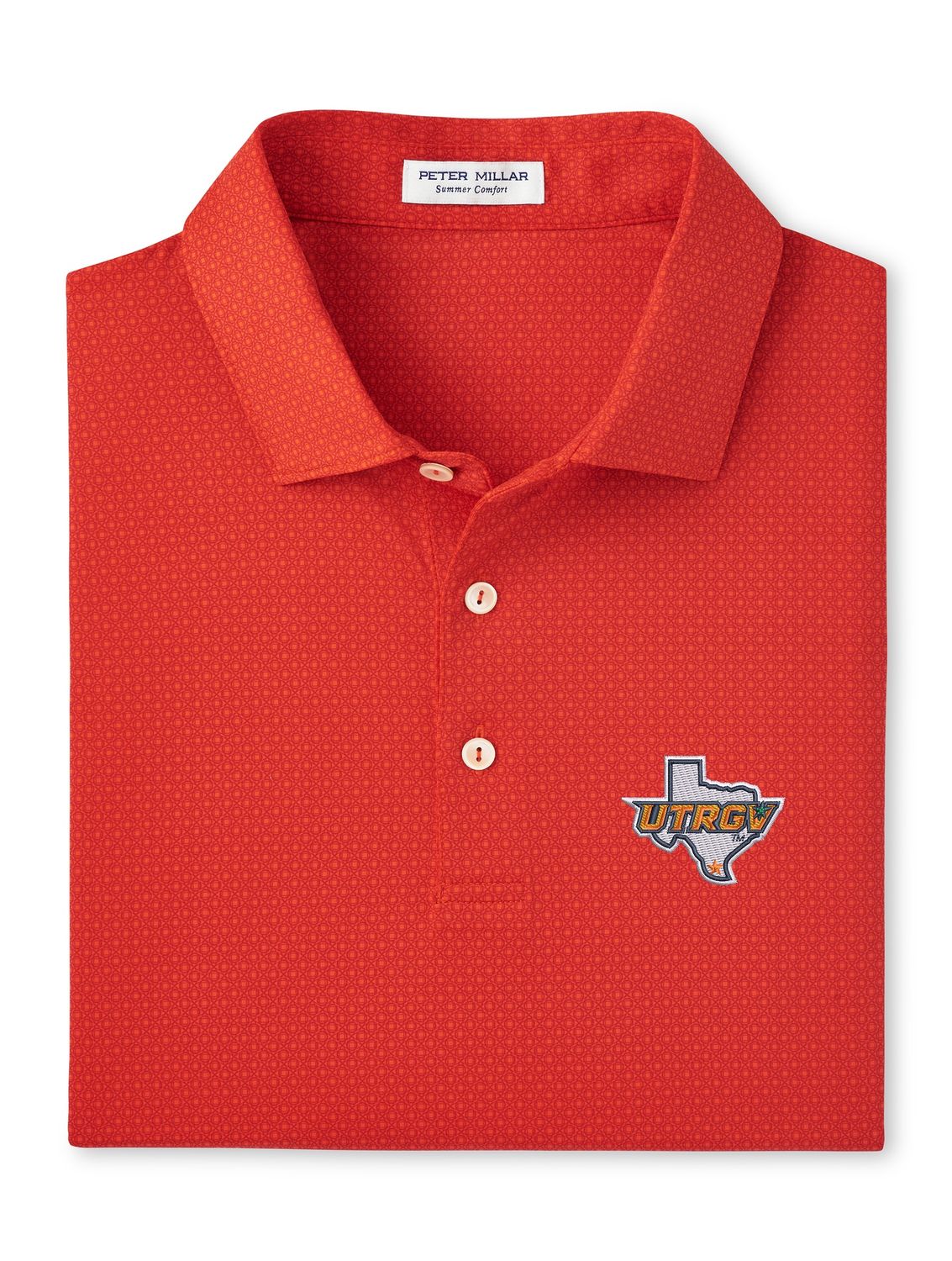 Peter Millar Tesseract Performance Polo - Orange