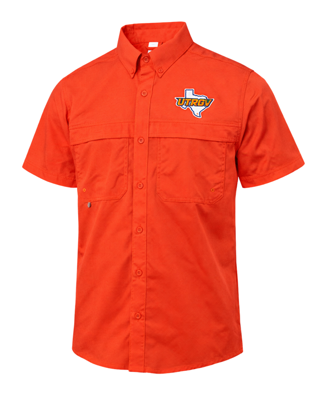 MEN'S UTRGV/TX Fishing Shirt - Orange