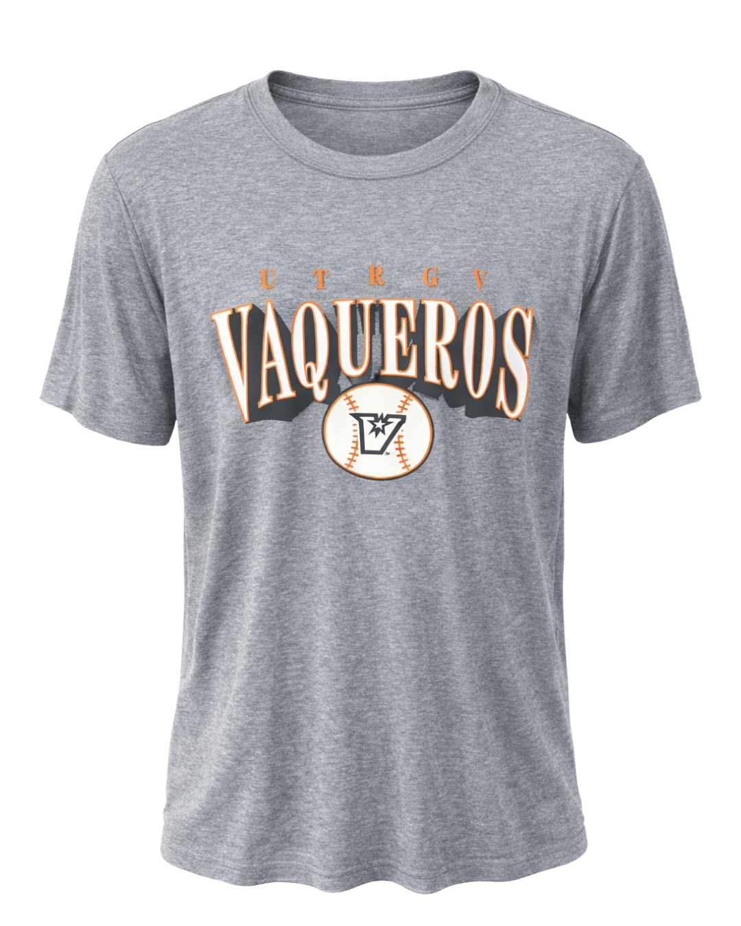UTRGV Vaqueros Baseball  Dri Fit - Heather Grey