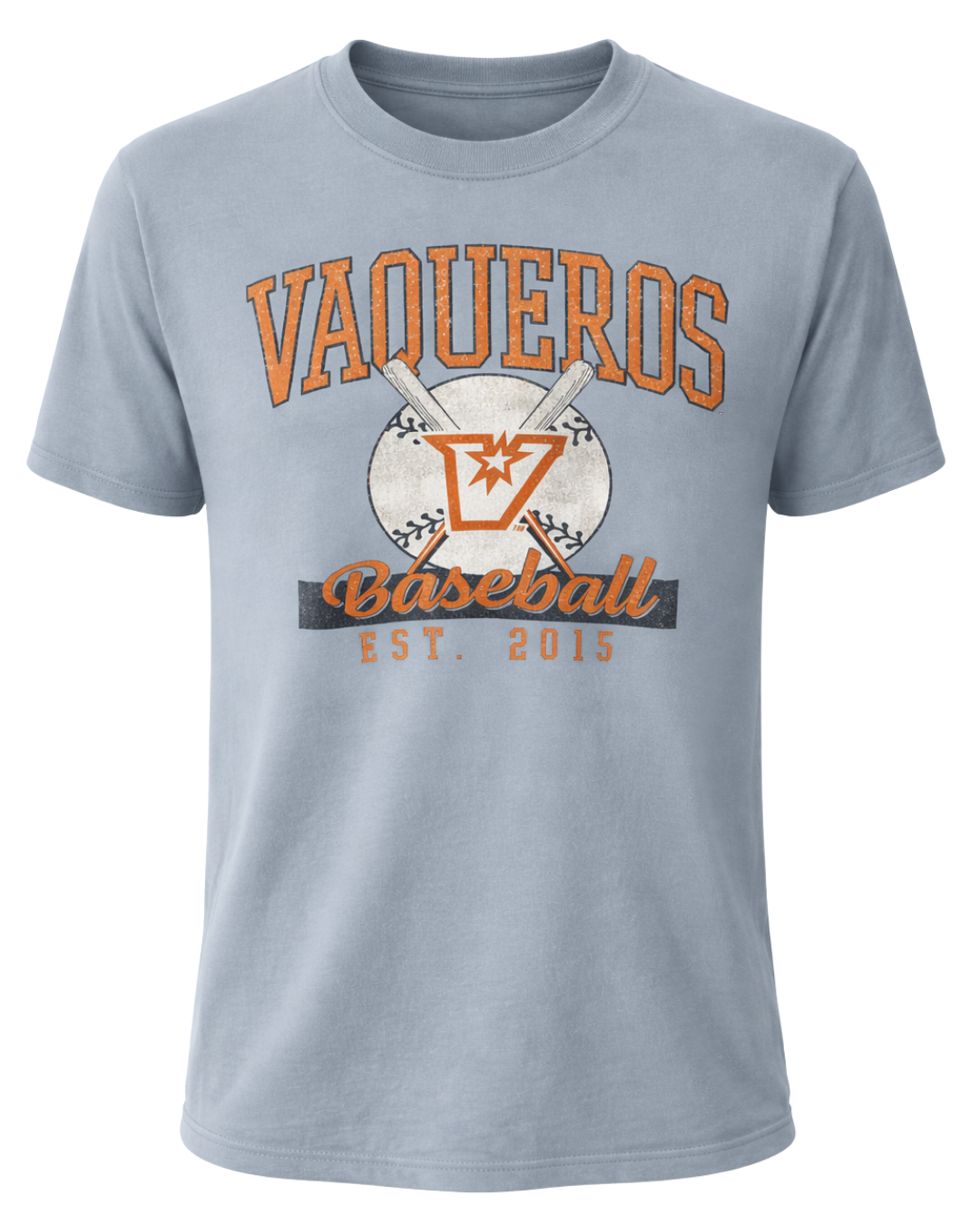 Vaqueros Baseball 2015 T-Shirt- Sandstone