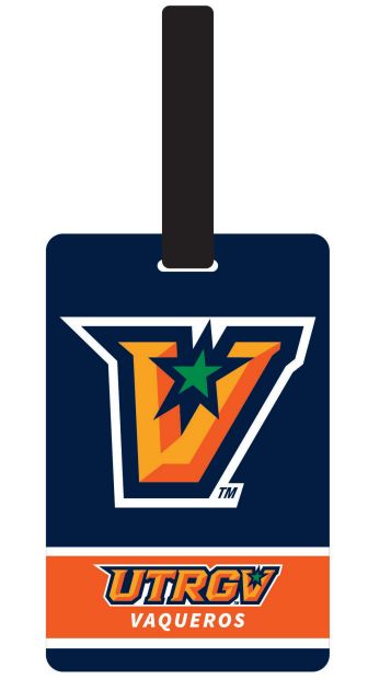 "V" UTRGV Vaqueros Luggage Tag