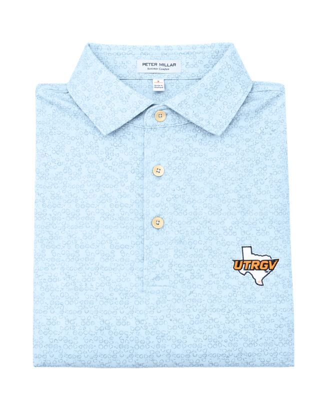 Peter Millar Bases Loaded Performance Jersey Polo - Pale Blue