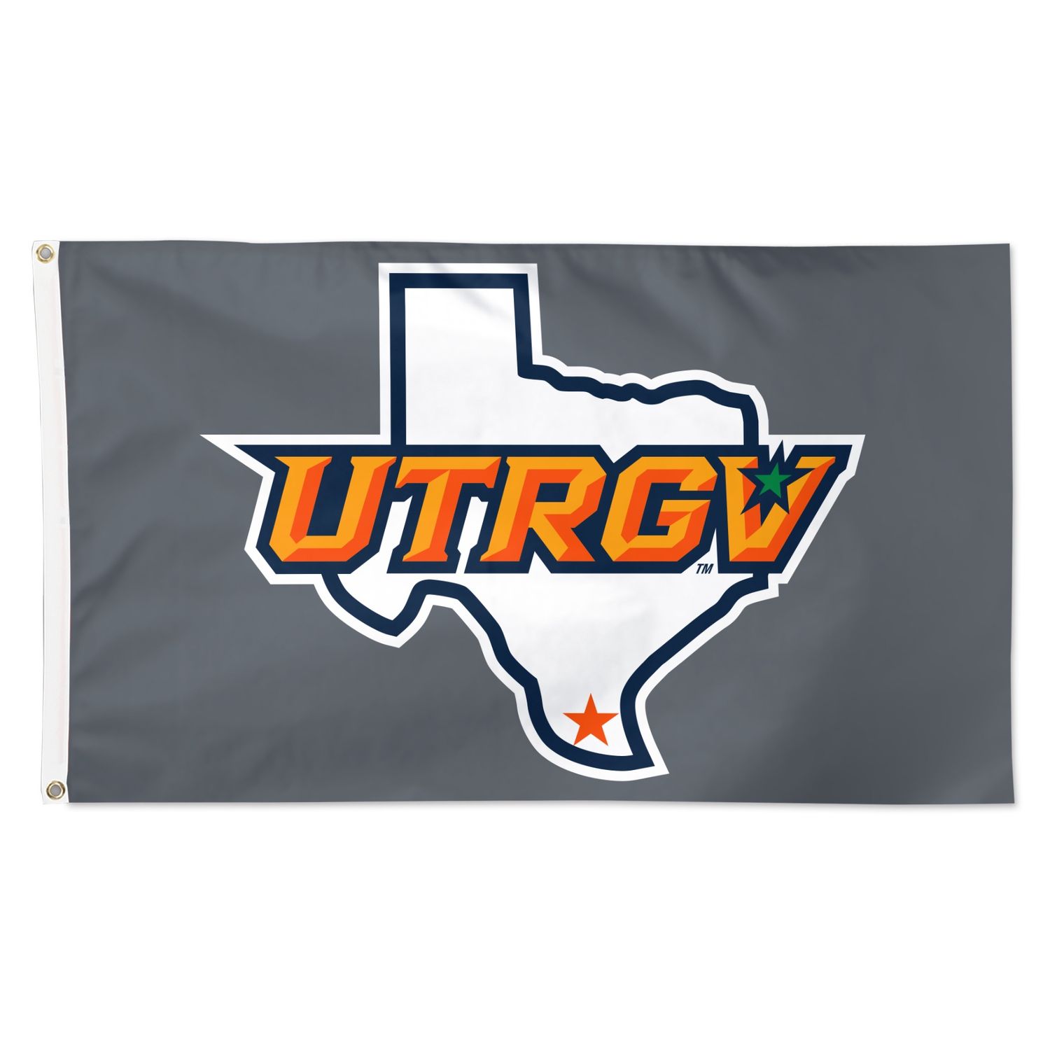 UTRGV / TX 3' X 5'  Team Flag - Grey