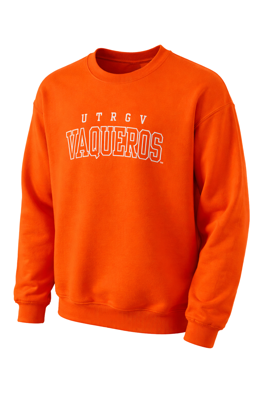 UTRGV Vaqueros Embroidered Crewneck - Orange