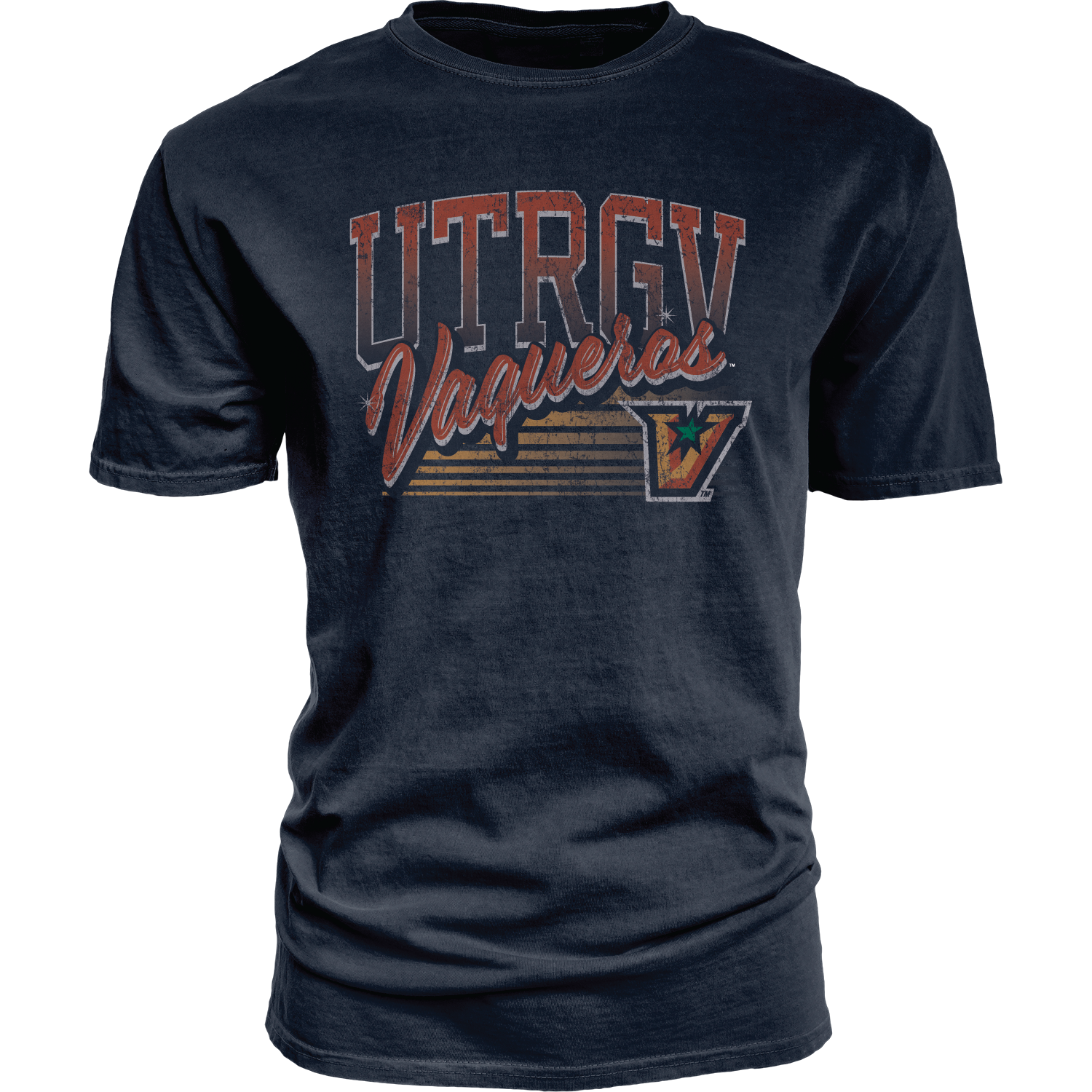 UTRGV Vaqueros Dyed Ringspun- Navy