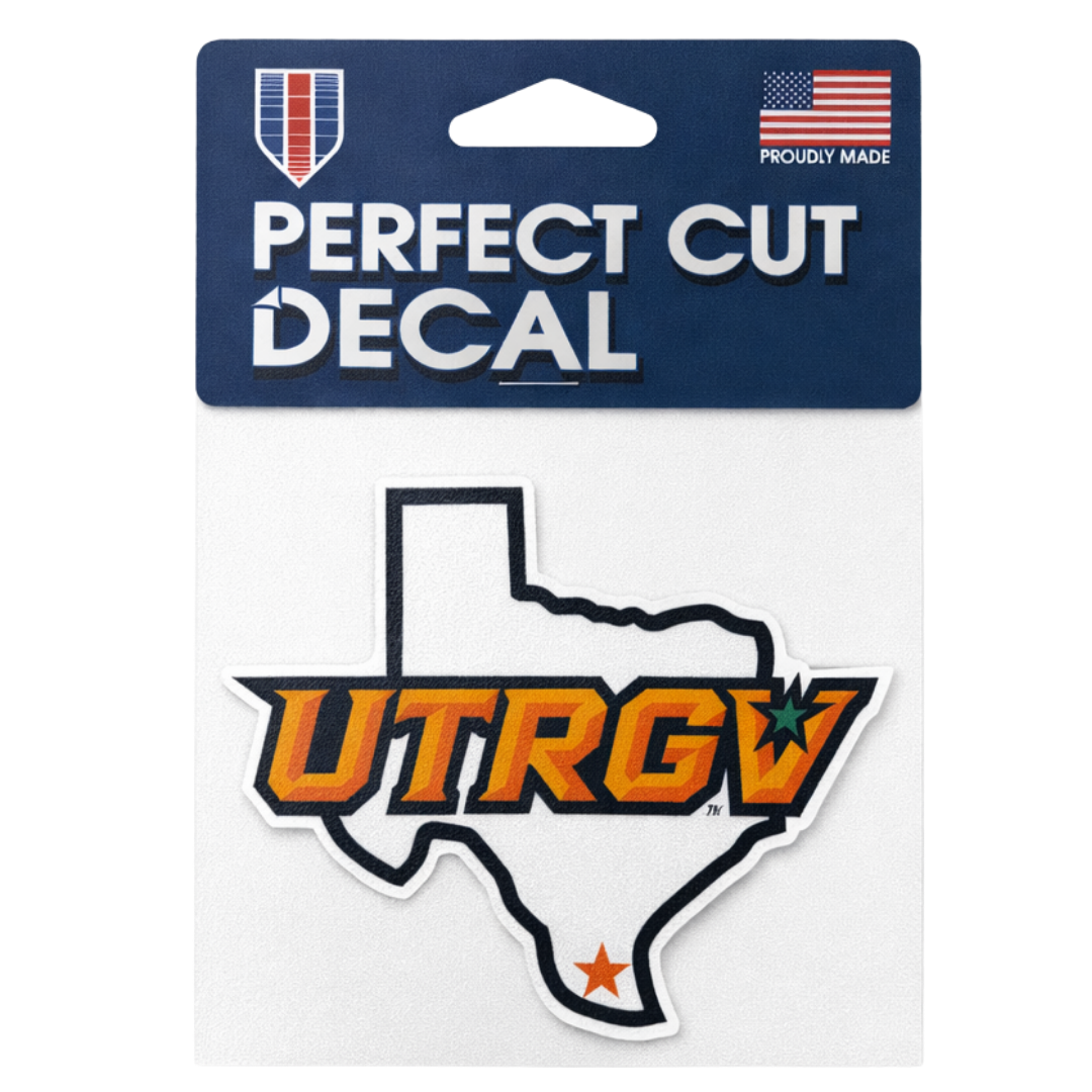 UTRGV/TX Perfect Cut Decal 4" X 4"