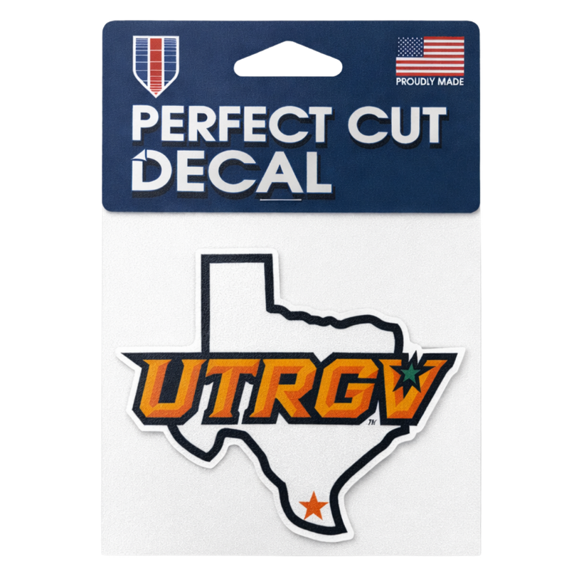 UTRGV/TX Perfect Cut Decal 4" X 4"