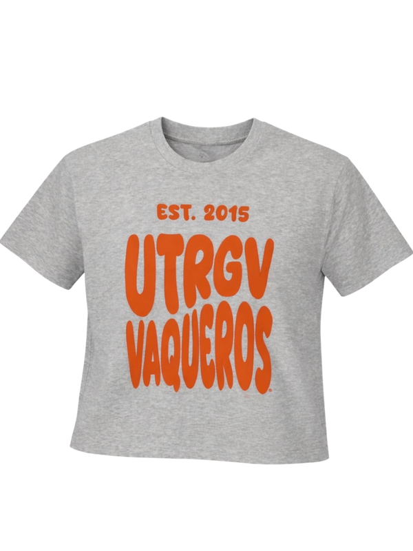 Ladies PUFF Oversized Tee- Cool Heather Grey