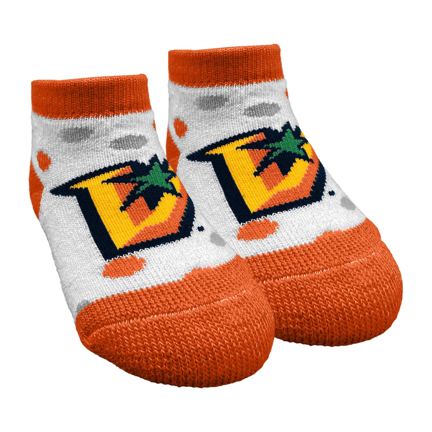 "V" Polka Dot Infant Bootie Sock