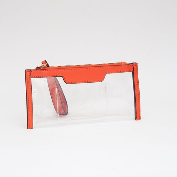 Clear Wristlet - Orange