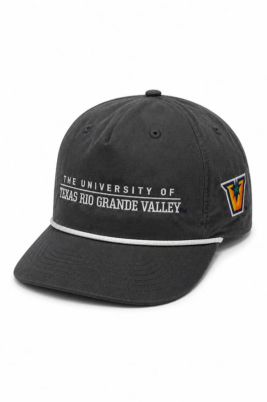 UTRGV Legacy Line Rope Cap - Charcoal