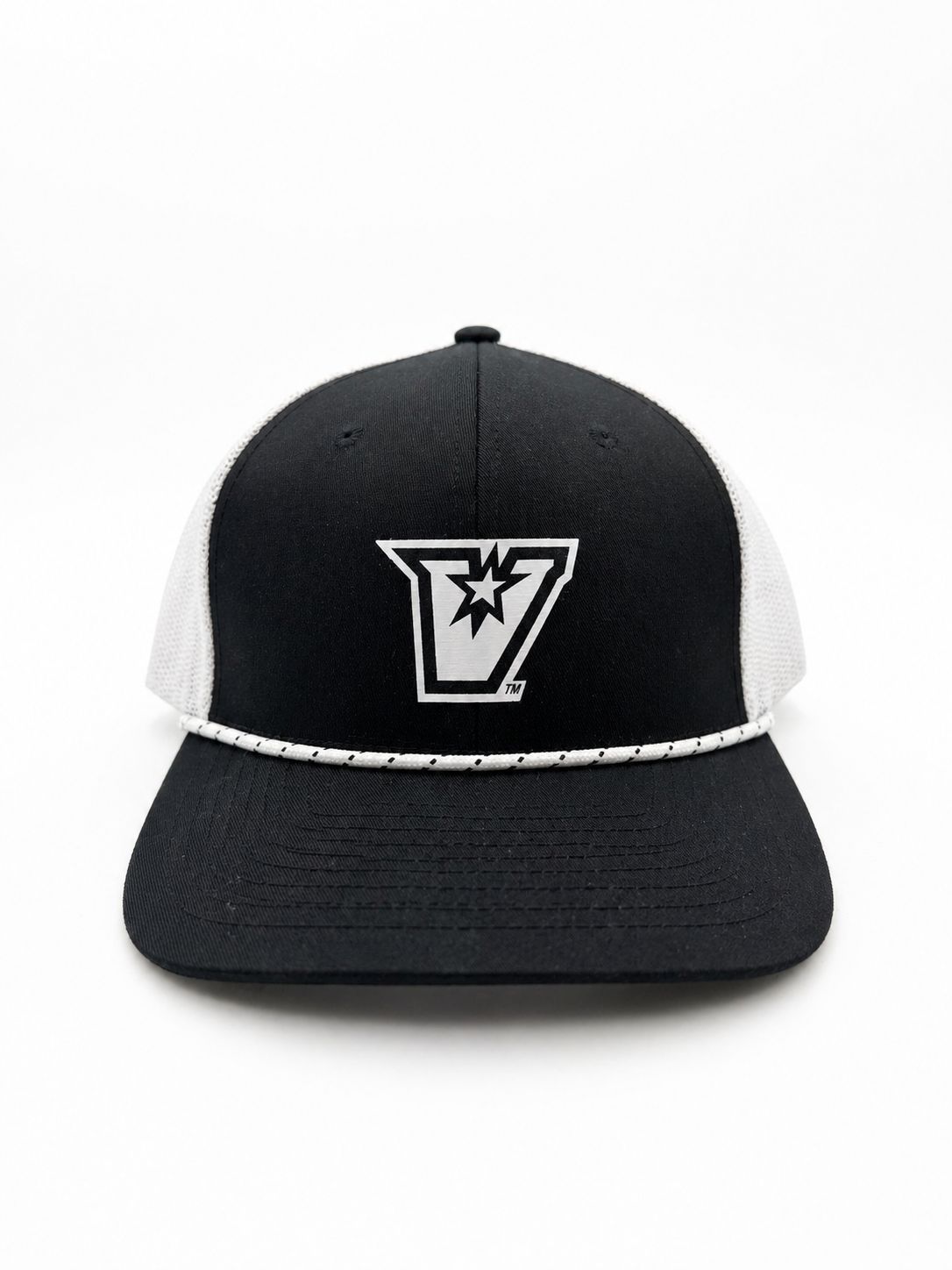 Chrome "V" Rope Trucker Cap