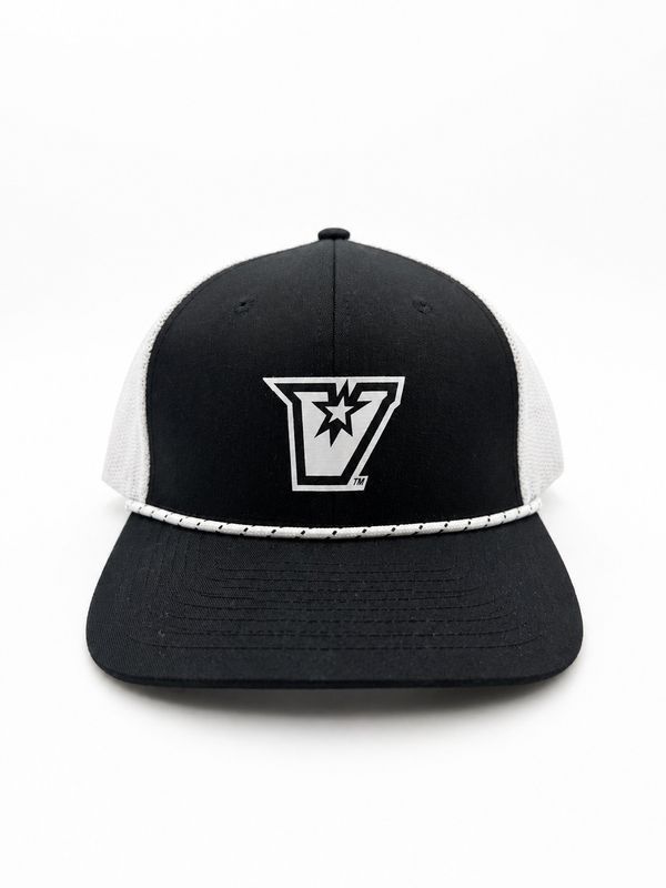 Chrome "V" Rope Trucker Cap