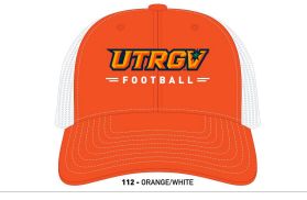 UTRGV Spirit Football Trucker Cap - Orange/White