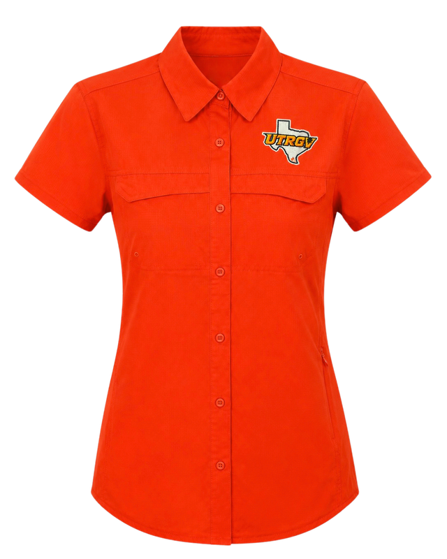 LADIES UTRGV -TX Fishing Shirt - Orange