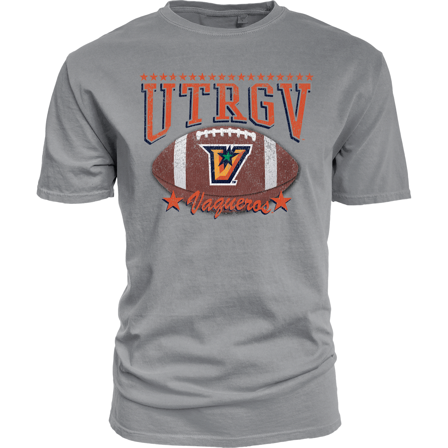 UTRGV Football Roller T-shirt -Steel Grey