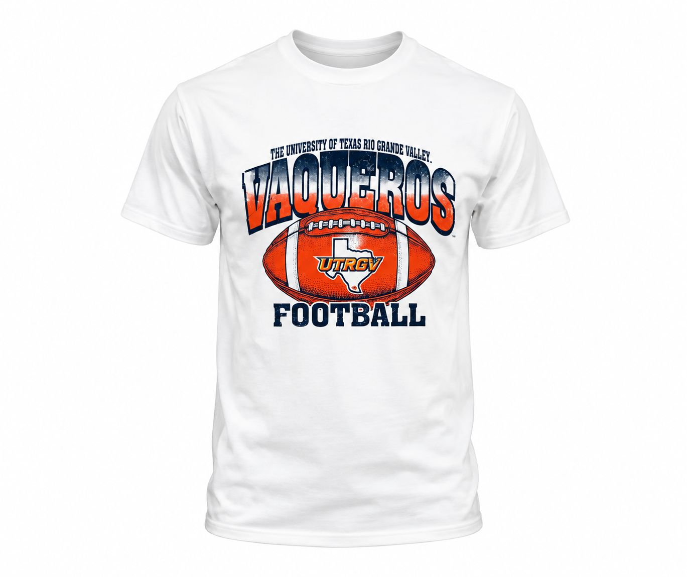 Vaqueros Whoa Dude Football T-Shirt - White