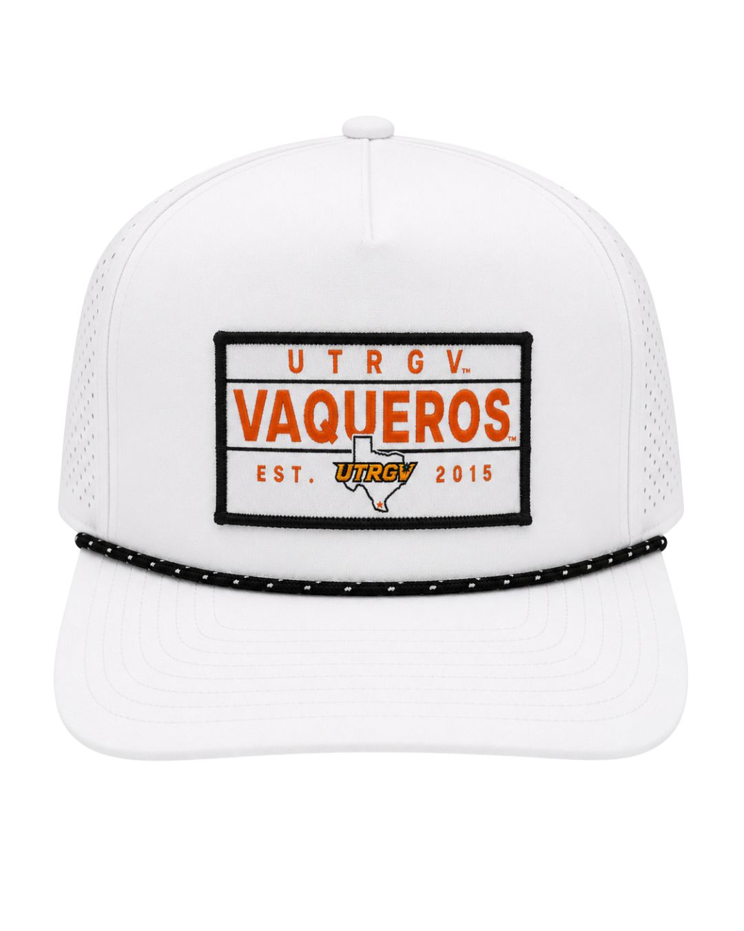 UTRGV Vaqueros Est. 2015 Rope Cap - White