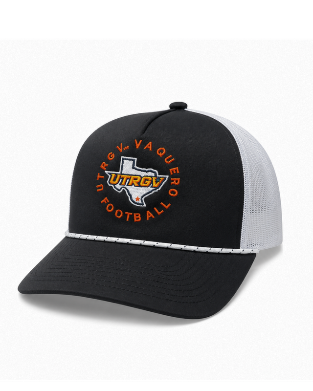 UTRGV Vaqueros Football Circle Cap - Black/White